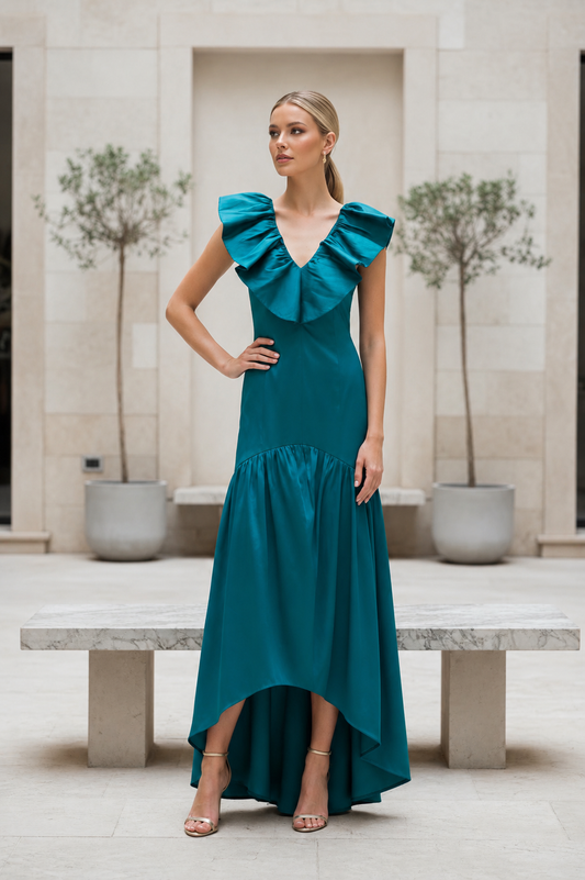VESTIDO ROMI TAFETÁN