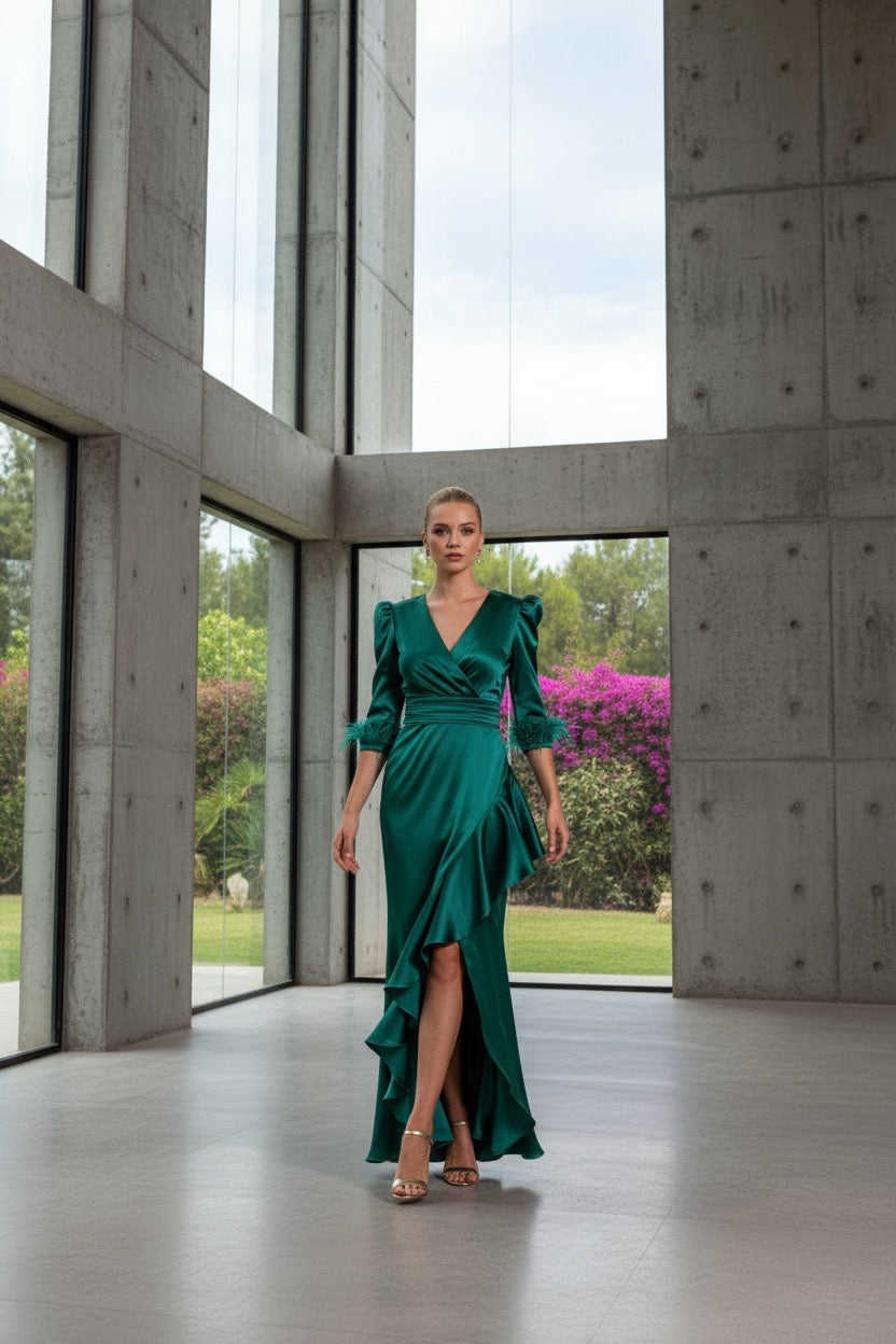 •VESTIDO CIARA ESMERALDA