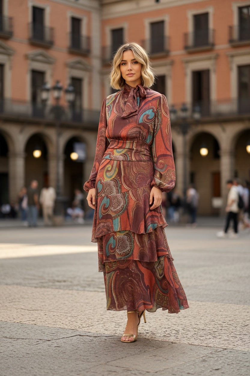 VESTIDO CINZIA NARANJA
