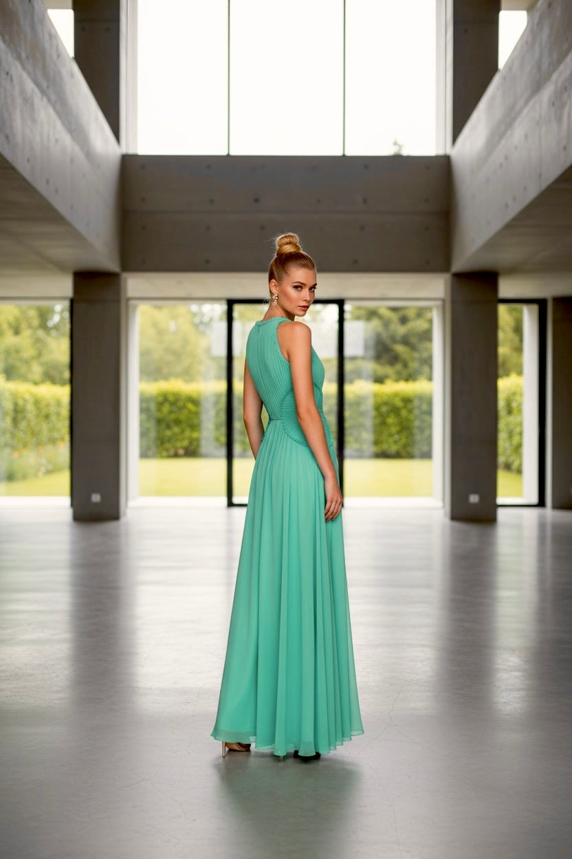 VESTIDO BRIANA TURQUESA