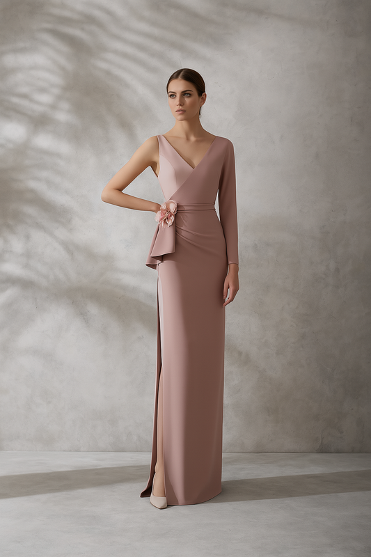 VESTIDO TIRMA NUDE