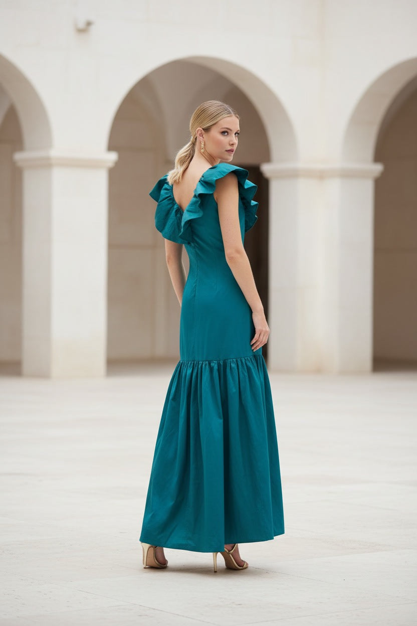VESTIDO ROMI TAFETÁN