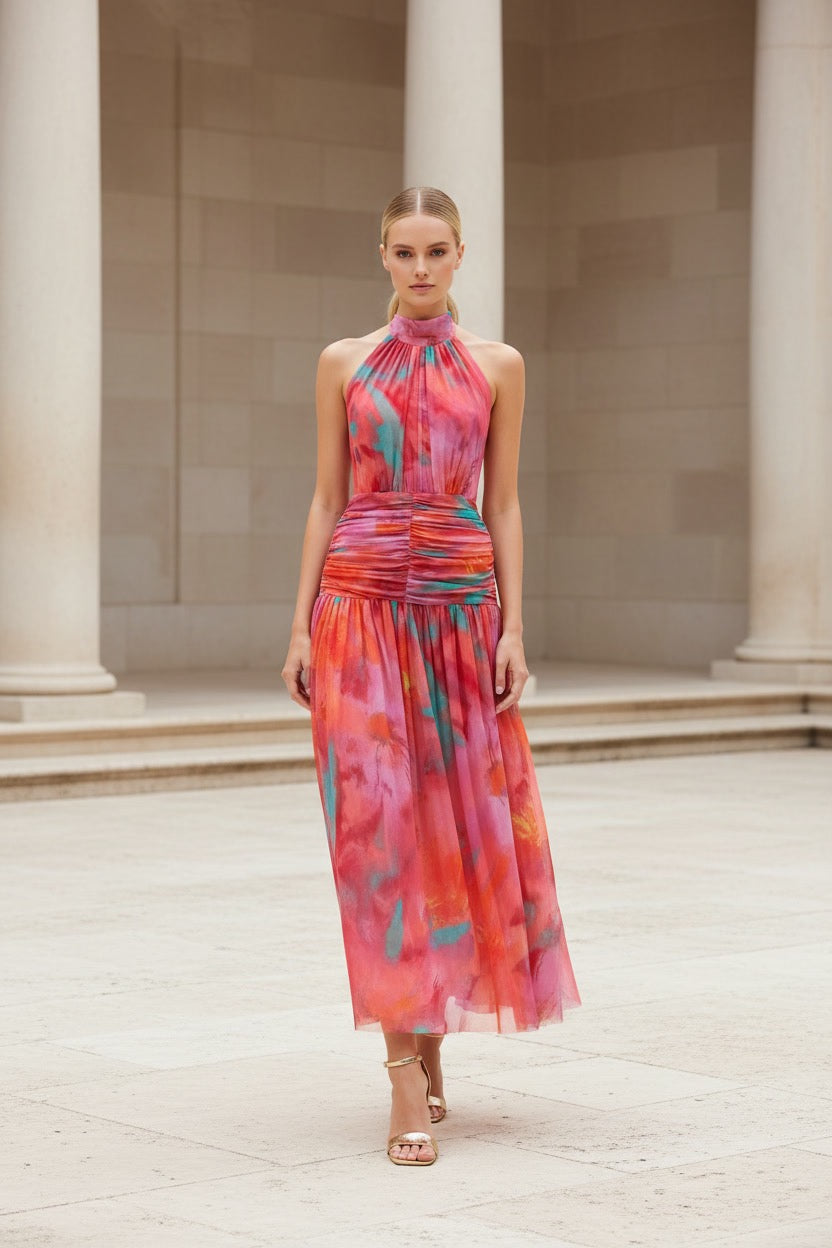 VESTIDO PAULA CORAL