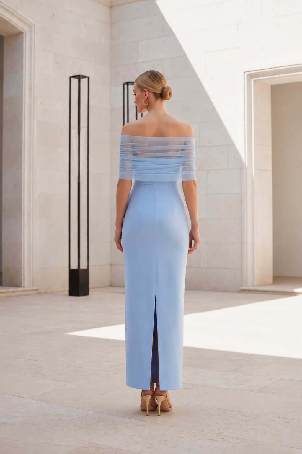 VESTIDO LIDIA CELESTE