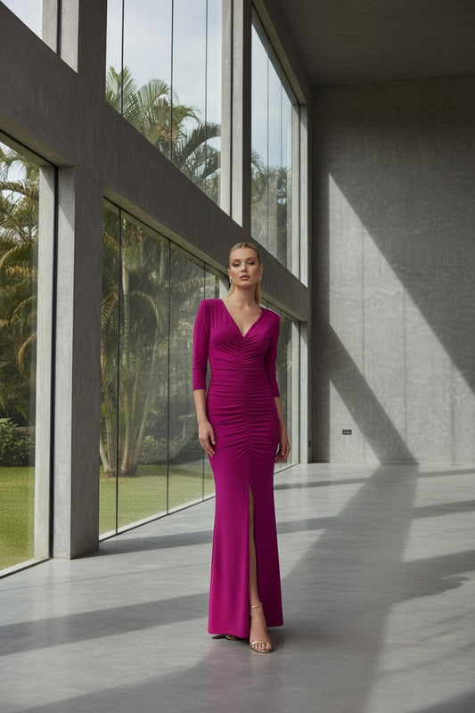 · VESTIDO THERES FUCSIA