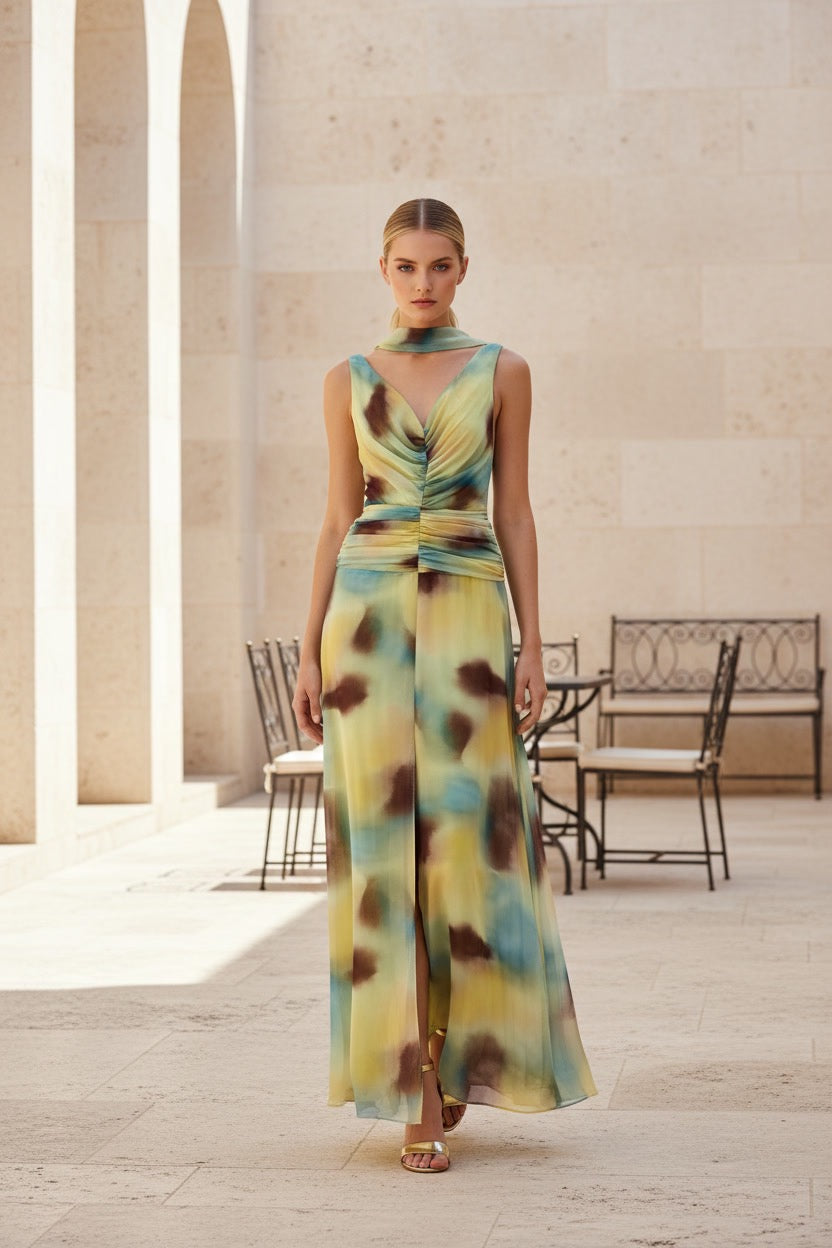 VESTIDO JUSTA AMARILLO