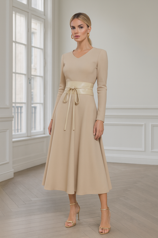 VESTIDO AMARANTA BEIGE