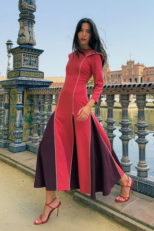 VESTIDO CASANDRA BURDEOS
