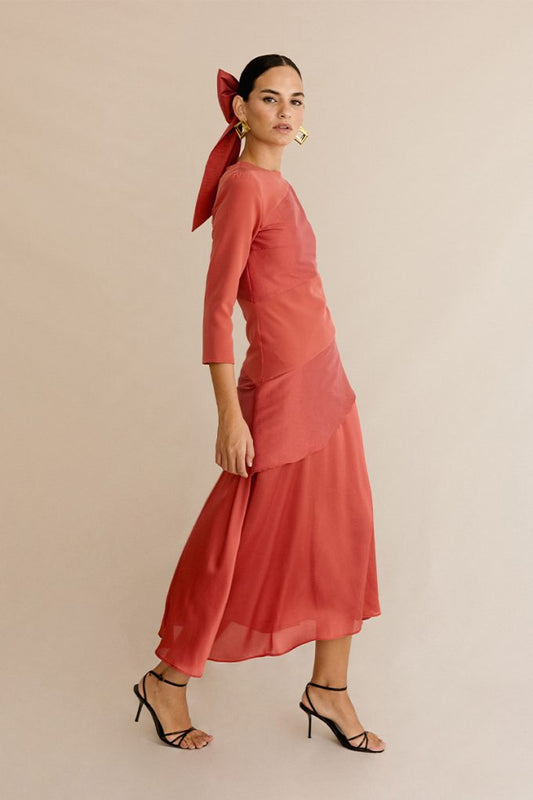 VESTIDO ICARO CORAL
