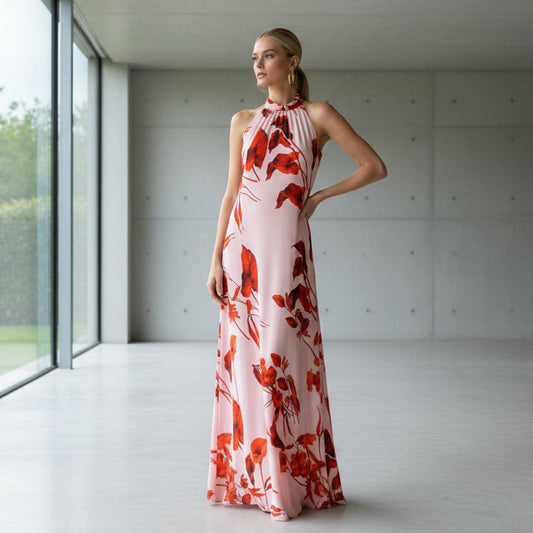 VESTIDO GIADA ESTAMPADO ROSA