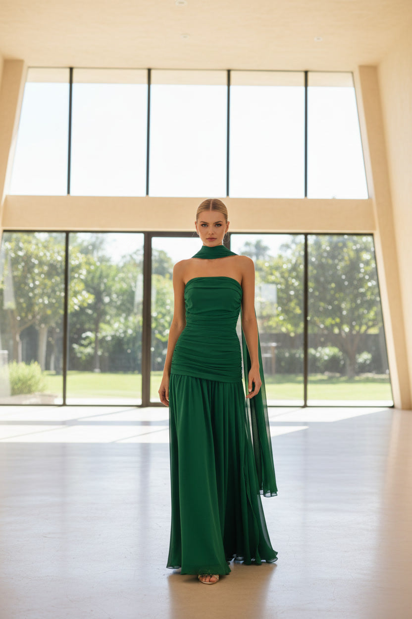 VESTIDO ALGAIDA  VERDE