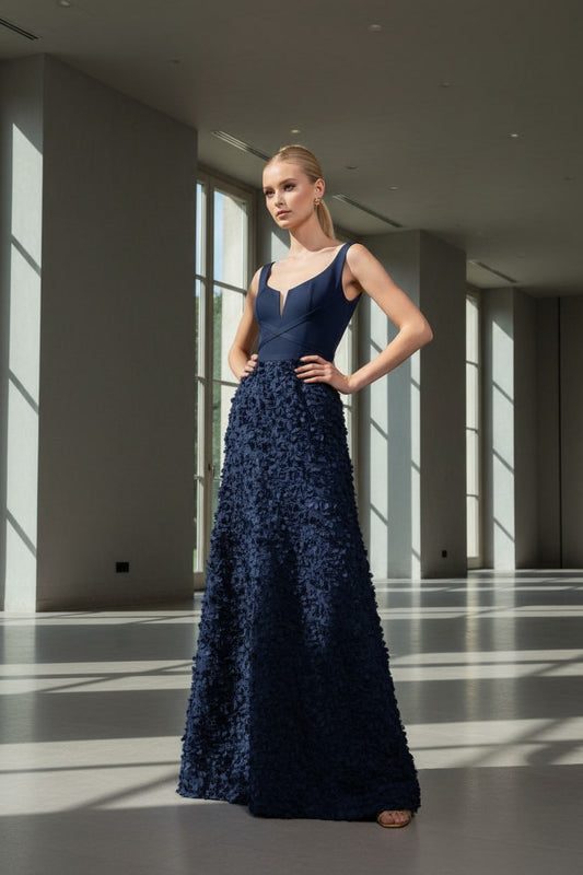 · VESTIDO TRENTO AZUL MARINO