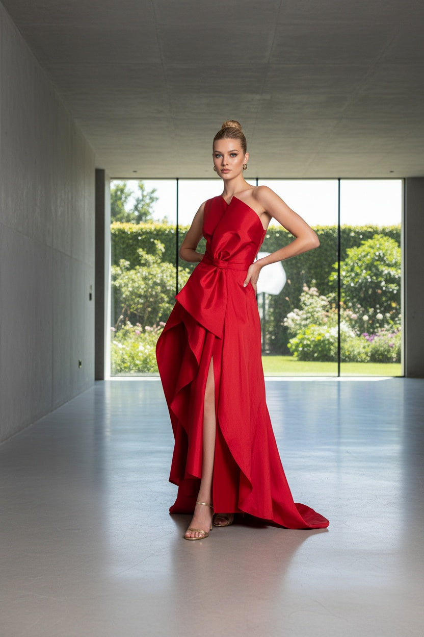 · VESTIDO CISNE ROJO