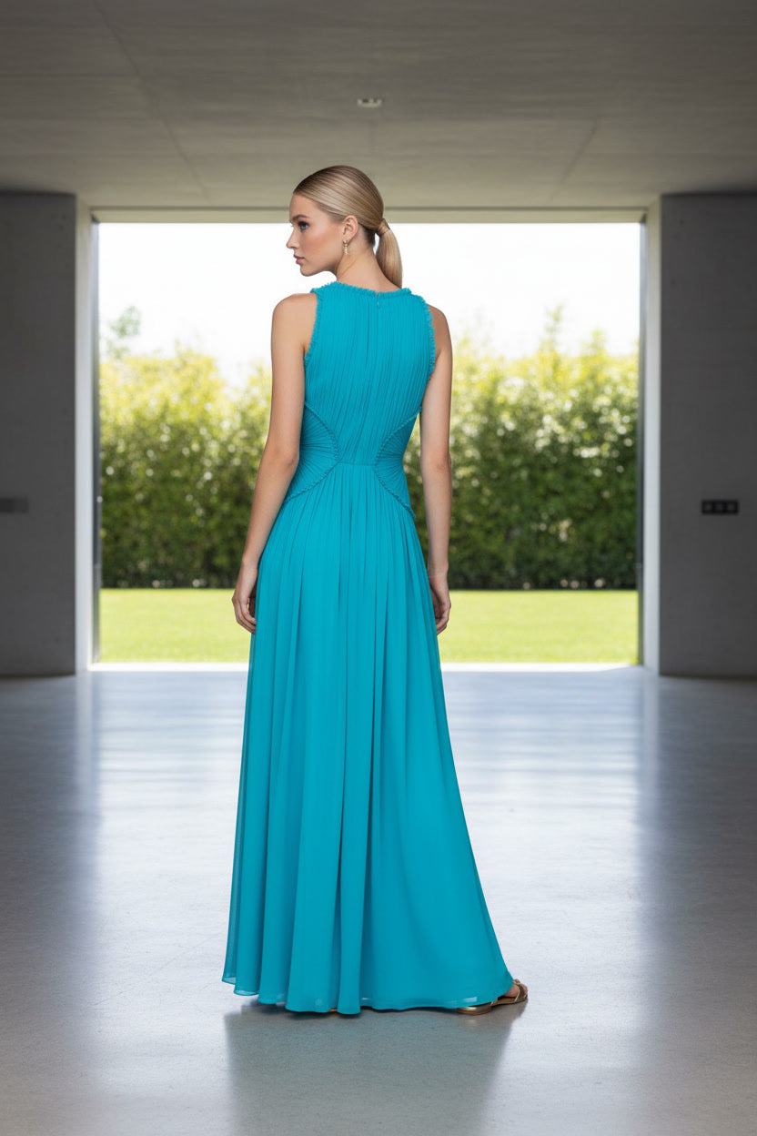 VESTIDO BRIANA TURQUESA