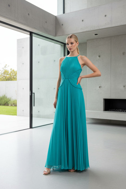 VESTIDO BRIANA TURQUESA